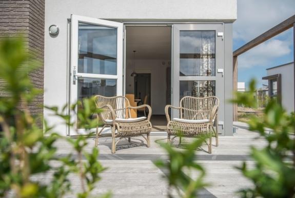 Tuin van een bungalow | Strandpark Duynhille